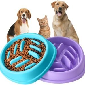 Silicone Dog Slow Feeder Bowl – Anti-Choking Slow Eating Pet Feeding Bowl