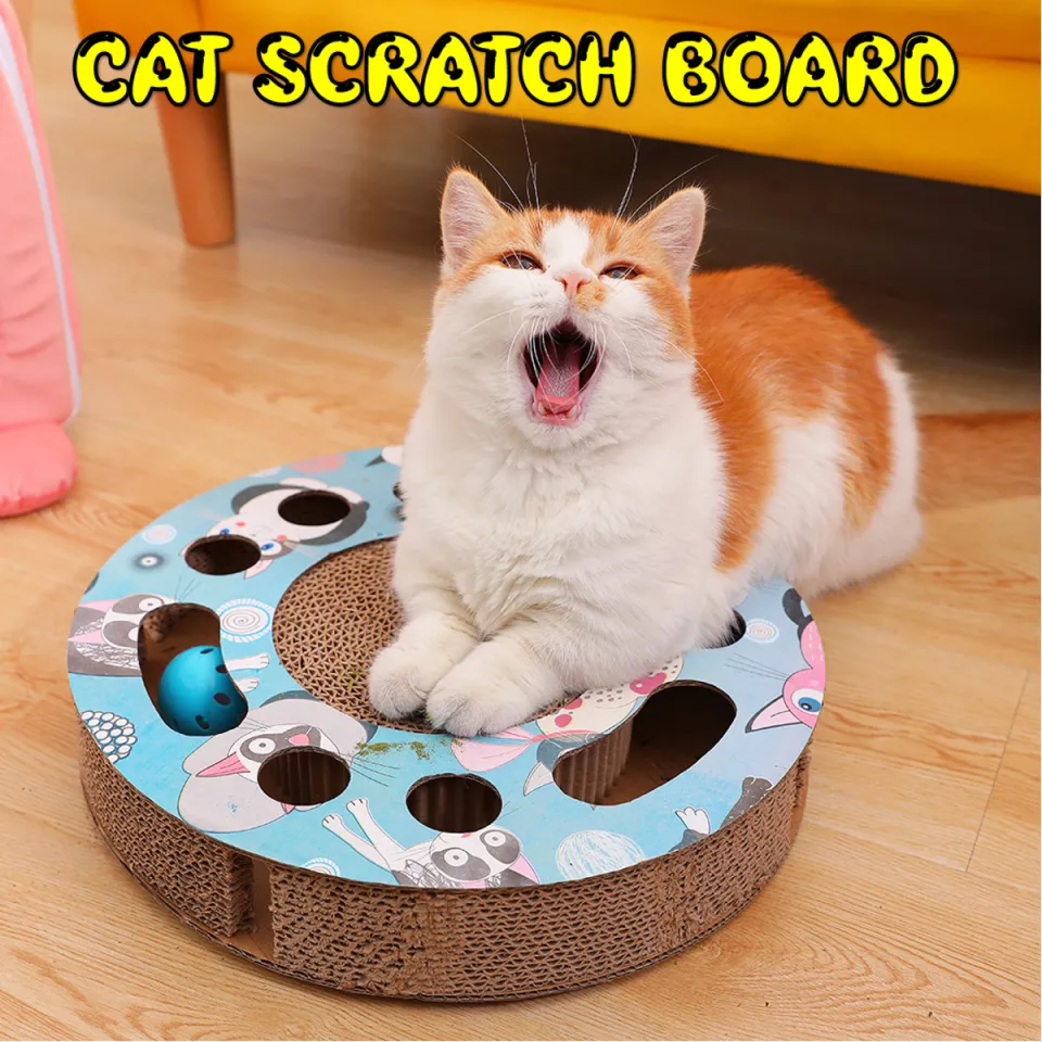 Cat Scratching Pad with Catnip – Corrugated Cardboard Scratcher Board for Cats - Image 4